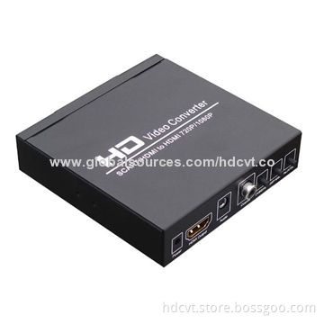 SCART + HDMI ® Converter with Digital Coaxial Audio, Analog Stereo Audio Output Formats
